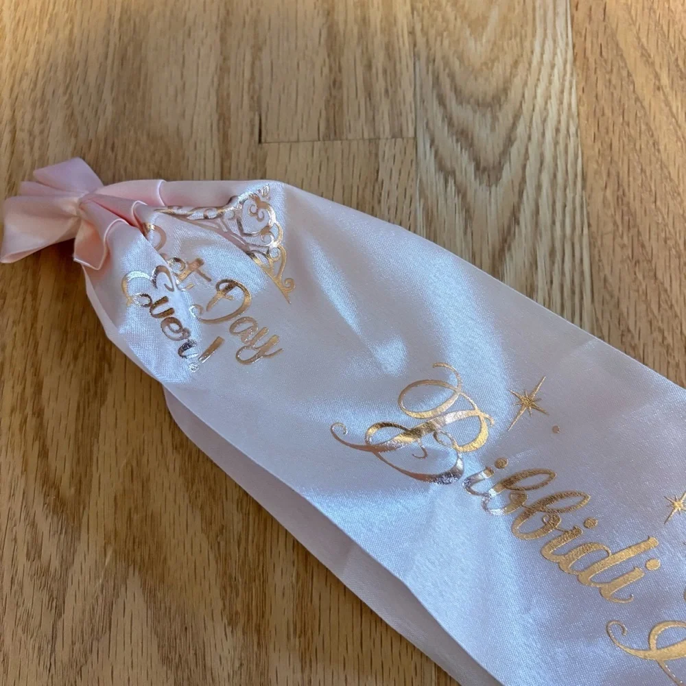 Disney Bibbidi Bobbidi Boutique Sash Pink World Land Girls Decor